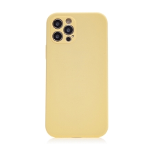 Kryt Mag Invisible pro Apple iPhone 12 Pro - podpora MagSafe - gumový - světle žlutý