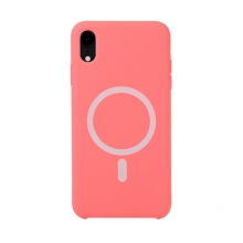 Kryt pro Apple iPhone Xr s podporou MagSafe - silikonový - svítivě růžový