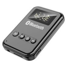 Bluetooth vysílač / přijímač / FM transmitter - Micro SD / MP3 přehrávač - 3,5mm jack - černý