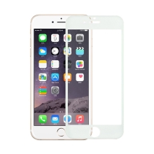 Tvrzené sklo (Tempered Glass) pro Apple iPhone 6 / 6S - bílý rámeček - 0,3mm