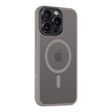 TACTICAL Hyperstealth kryt pre Apple iPhone 15 Pro Max - Podpora MagSafe - Svetlo šedý