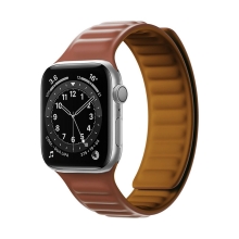 Řemínek pro Apple Watch 41mm / 40mm / 38mm - magnetický - silikonový - hnědý
