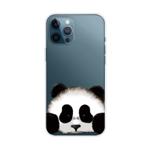 Kryt pro Apple iPhone 13 Pro Max - gumový - průhledný - panda
