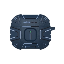 Pouzdro NILLKIN Explorer pro Apple AirPods 3 - odolné + karabina - gumové - modré