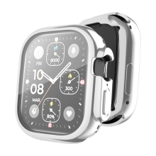 Kryt / obal ENKAY pro Apple Watch Ultra / Ultra 2 49mm + ochrana displeje - gumový - stříbrný