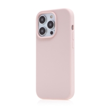 Kryt pro Apple iPhone 14 Pro - silikonový - podpora MagSafe - pískově růžový