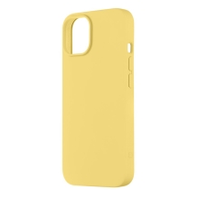 Kryt TACTICAL Velvet Smoothie pro Apple iPhone 14 - příjemný na dotek - silikonový - banánově žlutý