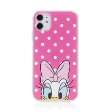 Kryt Disney pro Apple iPhone 11 - Daisy - gumový - ružový - puntíky