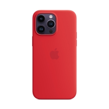 Originální kryt pro Apple iPhone 14 Pro Max - MagSafe - silikonový - červený