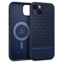 Kryt SPIGEN Caseology Parallax pro Apple iPhone 14 Plus - podpora MagSafe - gumový - tmavě modrý