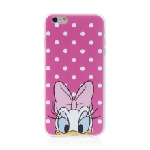 Kryt Disney pro Apple iPhone 6 Plus / 6S Plus - Daisy - gumový - ružový - puntíky