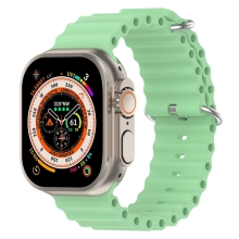 Řemínek pro Apple Watch Ultra 49mm / 45mm / 44mm / 42mm - oceánský - silikonový - světle zelený