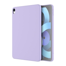 Kryt pro Apple iPad Air 4 / 5 (2022) - silikonový + mikrovlákno - fialový