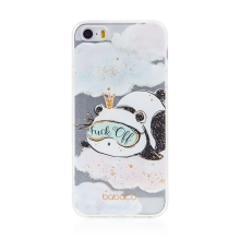 Kryt BABACO pro Apple iPhone 5 / 5S / SE - spokojená panda - gumový