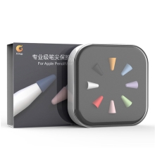 Krytka hrotu Apple Pencil - silikonová - sada 8 kusů - různé barvy