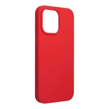 Kryt FORCELL pro Apple iPhone 14 Pro Max - příjemný na dotek - silikonový - červený