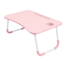 Apple MacBook stolík / stojan + držiak na iPad + držiak na nápoje - LTD lamino - ružový