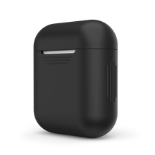 Puzdro / obal pre Apple AirPods - tenké - silikónové - čierne