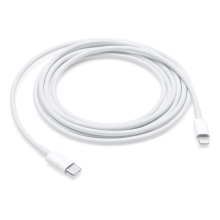 Synchronizačný a nabíjací kábel pre zariadenia Apple - USB-C / Lightning - 2 m - Biely - Kvalita A+