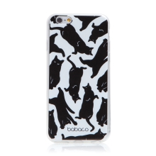 Kryt BABACO pro Apple iPhone 6 / 6S - líné kočky - gumový - bílý / černý