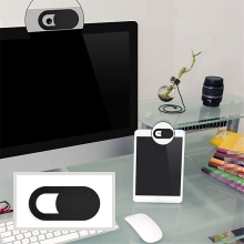 Kryt objektívu prednej kamery pre Apple iPhone / iPad / MacBook / iMac - Ultratenký - Čierny