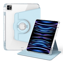 Pouzdro pro Apple iPad 11" (2018 - 2022) / Air 4 / 5 - otočné - slot pro Pencil - umělá kůže / gumové - světle modré