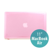 Tenké ochranné plastové puzdro pre Apple MacBook Air 11,6 - lesklé - ružové
