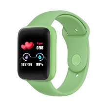 Fitness chytré hodinky 68S - tlakoměr / krokoměr / měřič tepu - Bluetooth - zelené