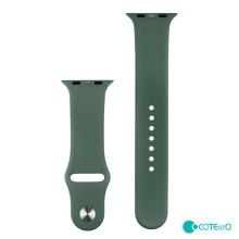 Řemínek COTEetCI pro Apple Watch Ultra 49mm / 45mm / 44mm / 42mm - velikost M / L - silikonový - tmavě zelený