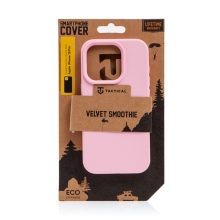 Kryt TACTICAL Velvet Smoothie pro Apple iPhone 15 Pro - příjemný na dotek - silikonový - růžový