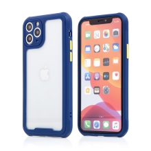 Kryt pre Apple iPhone 11 Pro - plast/guma - presné výrezy na fotoaparát - modrý