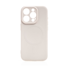 Kryt pro Apple iPhone 15 Pro Max - podpora MagSafe - silikonový - béžový