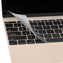 Kryt klávesnice ENKAY pro Apple MacBook Retina 12 / Pro 13,3 (rok 2016) bez Touchbaru - US verze - silikonový - průhledný
