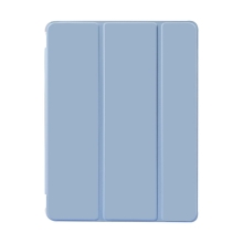 Pouzdro pro Apple iPad 10,2" (2019 - 2021) - gumová záda - stojánek + prostor pro Apple Pencil - světle modré