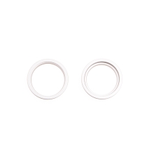 Kroužek krycího sklíčka zadní kamery Apple iPhone 14 / 14 Plus - sada 2ks - bílý - kvalita A+