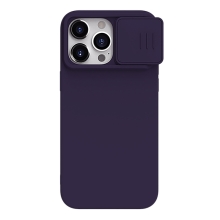 Kryt NILLKIN CamShield pre Apple iPhone 15 Pro Max - Kryt fotoaparátu - Silikónový - Tmavofialový