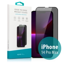 Tvrzené sklo (Tempered Glass) EPICO pro Apple iPhone 14 Pro Max - 2,5D Case Friendly + aplikátor - privacy provedení