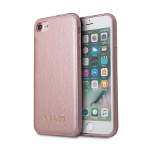 Kryt GUESS IriDescent pro Apple iPhone 7 / 8 / SE (2020) / SE (2022) - umělá kůže - růžový