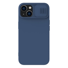 Kryt NILLKIN CamShield pre Apple iPhone 15 - Kryt fotoaparátu - Silikónový - Tmavomodrý