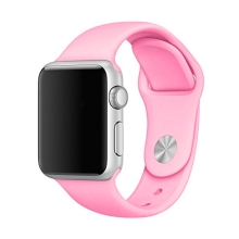 Řemínek pro Apple Watch 45mm / 44mm / 42mm - velikost M / L - silikonový - růžový