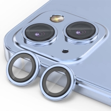 Tvrdené sklo pre Apple iPhone 15 / 15 Plus - na objektív fotoaparátu - modré