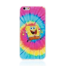 Kryt Sponge Bob pro Apple iPhone 6 Plus / 6S Plus - gumový - psychedelický Sponge Bob