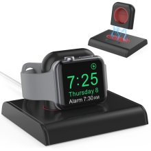 Stojánek pro Apple Watch AHASTYLE - pro vložení nabíječky - magnetický - plastový - černý