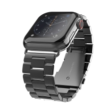 Řemínek SWISSTEN pro Apple Watch Ultra 49mm / 45mm / 44mm / 42mm - nerezový - černý