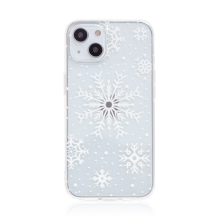 Kryt FORCELL Winter pro Apple iPhone 13 - gumový - sněhové vločky