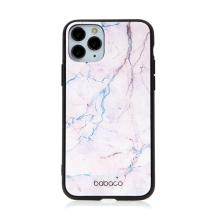 Kryt BABACO pro Apple iPhone 11 Pro - skleněný - růžový mramor