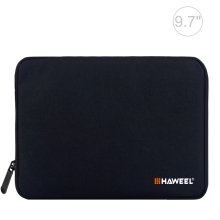 Pouzdro se zipem HAWEEL pro Apple iPad 9,7" / 10,2" / 10,5"- látkové - černé