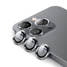Tvrdené sklo pre Apple iPhone 15 Pro / 15 Pro Max - na objektív fotoaparátu - sivé
