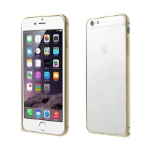 Tenký hliníkový rámeček / bumper LOVE MEI pro Apple iPhone 6 - zlatý (champagne)