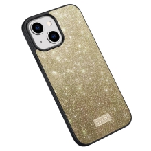 Kryt SULADA pre Apple iPhone 15 Plus - lesklý povrch - plast/guma - zlatý